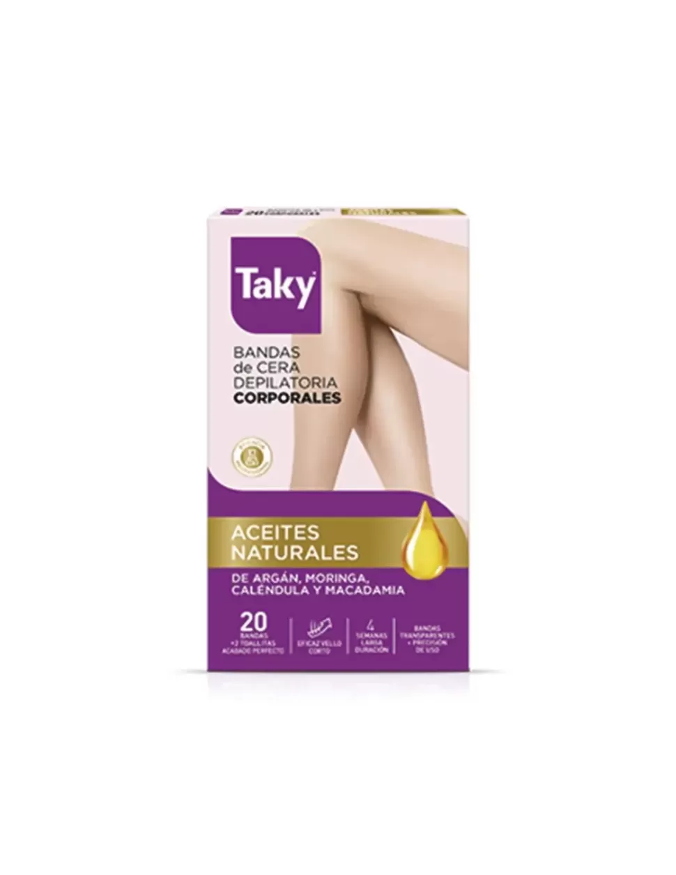 TAKY Cera Fria 20 Bandas Corporales Con Aceites Esenciales Online