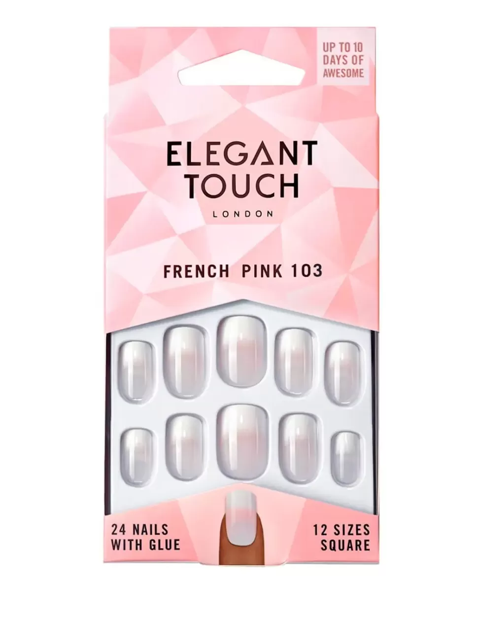 ELEGANT TOUCH French Nails Natural 103 Medium Sale