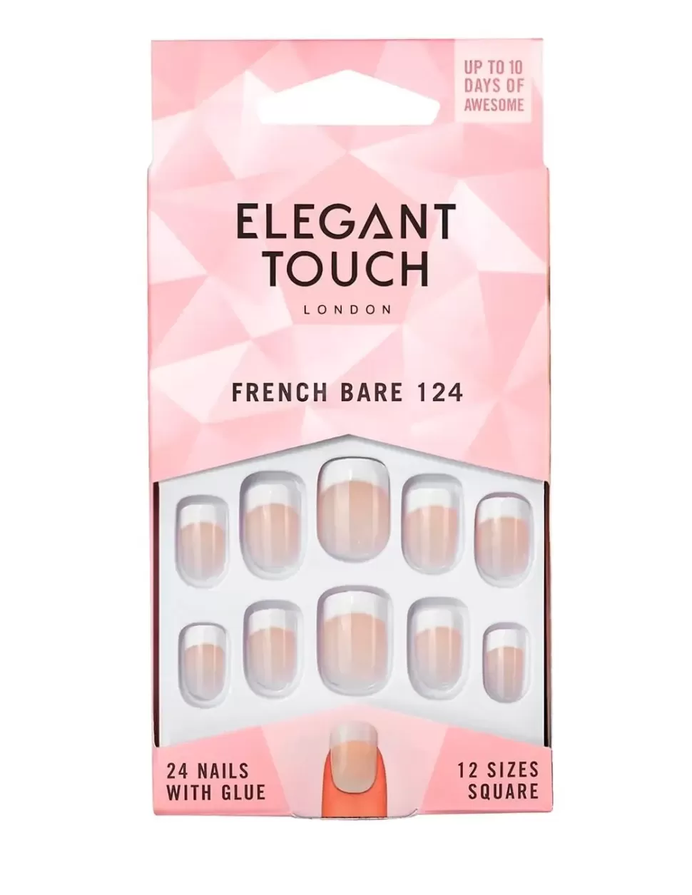 ELEGANT TOUCH French Nails Natural 124 Short Best