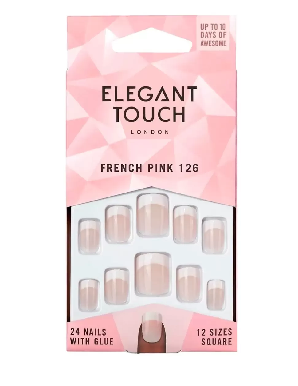 ELEGANT TOUCH French Nails Natural 126 Short Shop