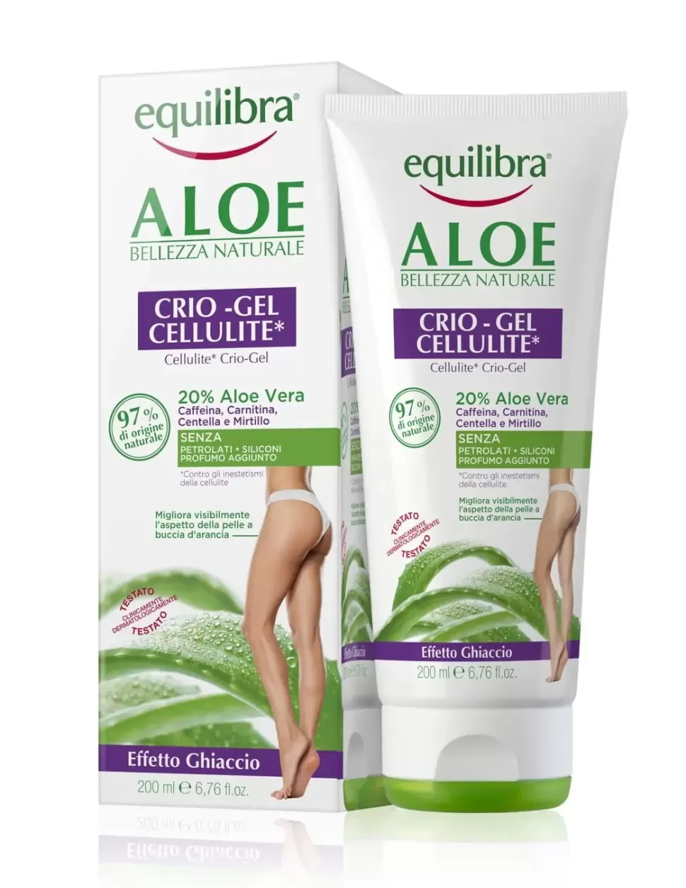 EQUILIBRA Gel Fresco De Aloe Para La Celulitis New