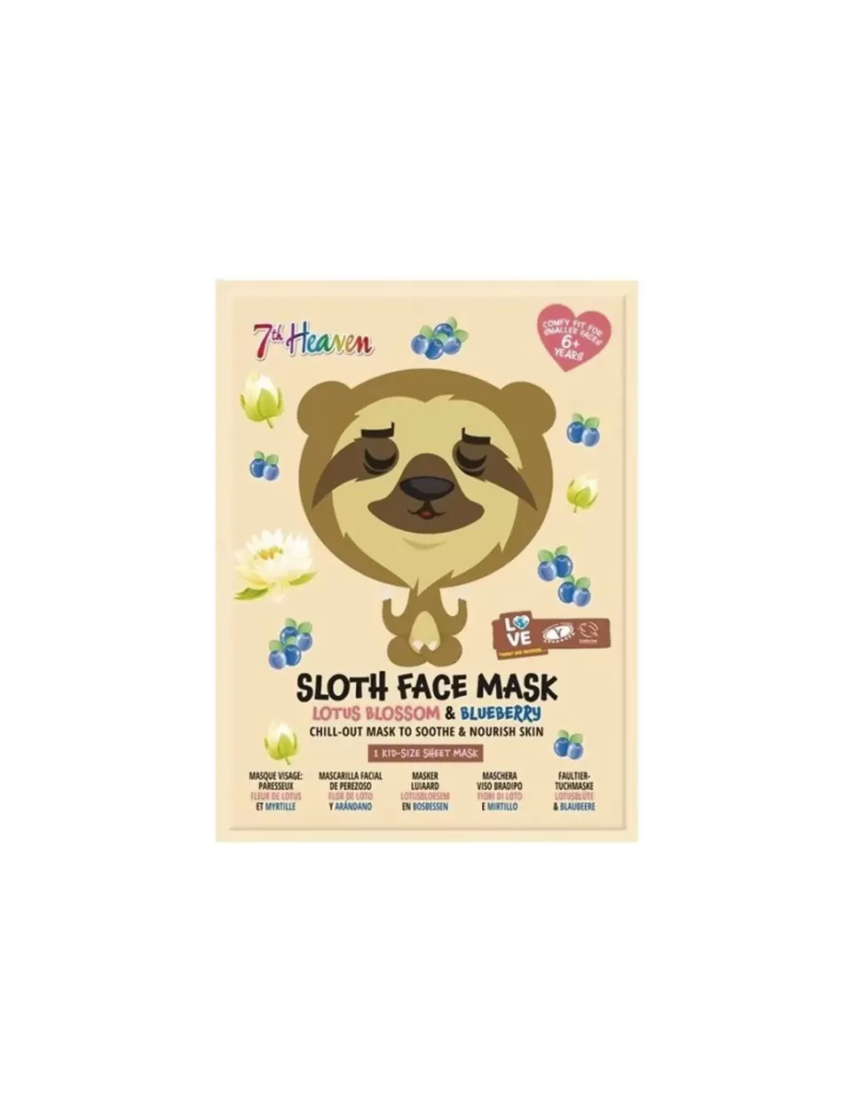 MONTAGNE JEUNESSE Mascarilla Facial Animal De Tela Oso Perezoso Cheap