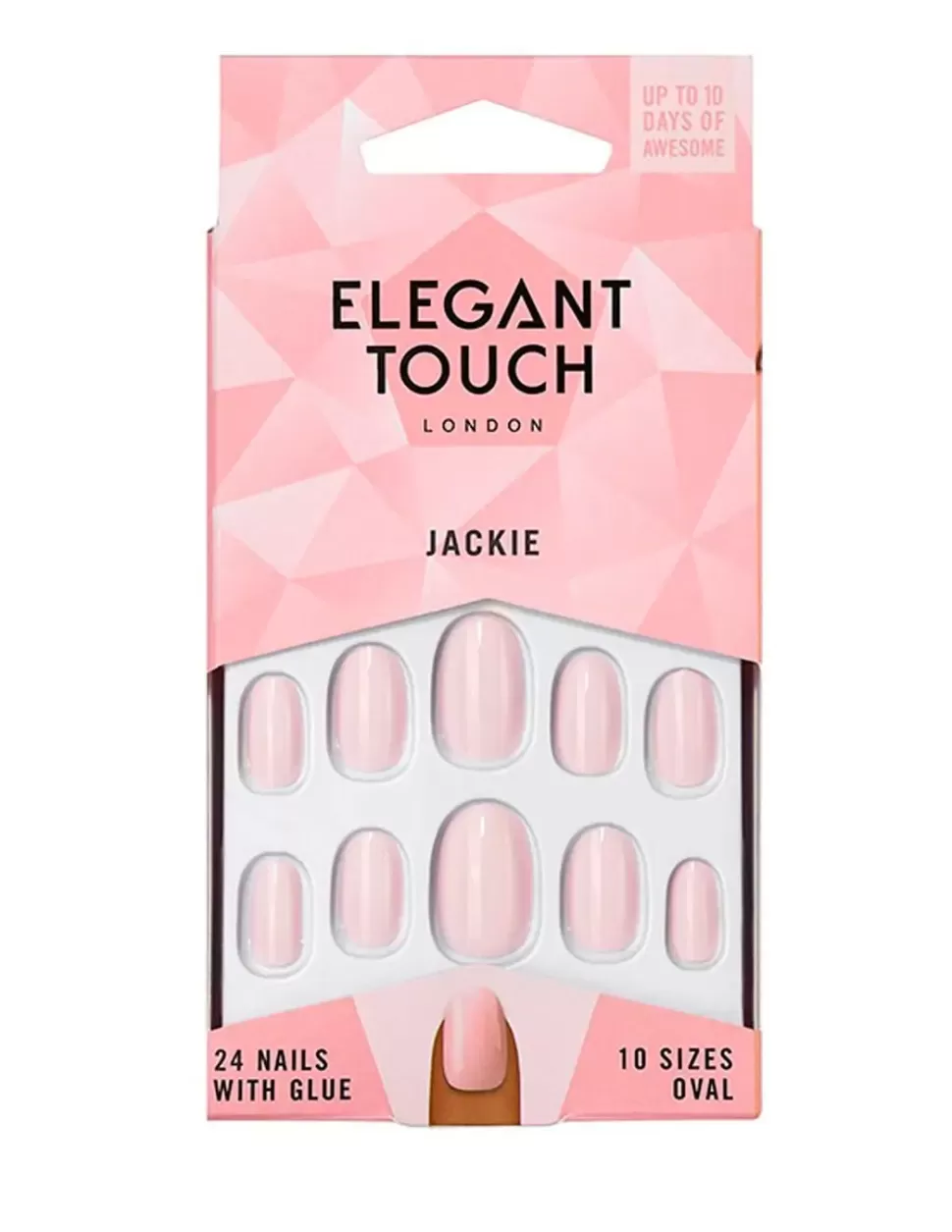 ELEGANT TOUCH Polish Jackie Nude Pink Oval Cheap