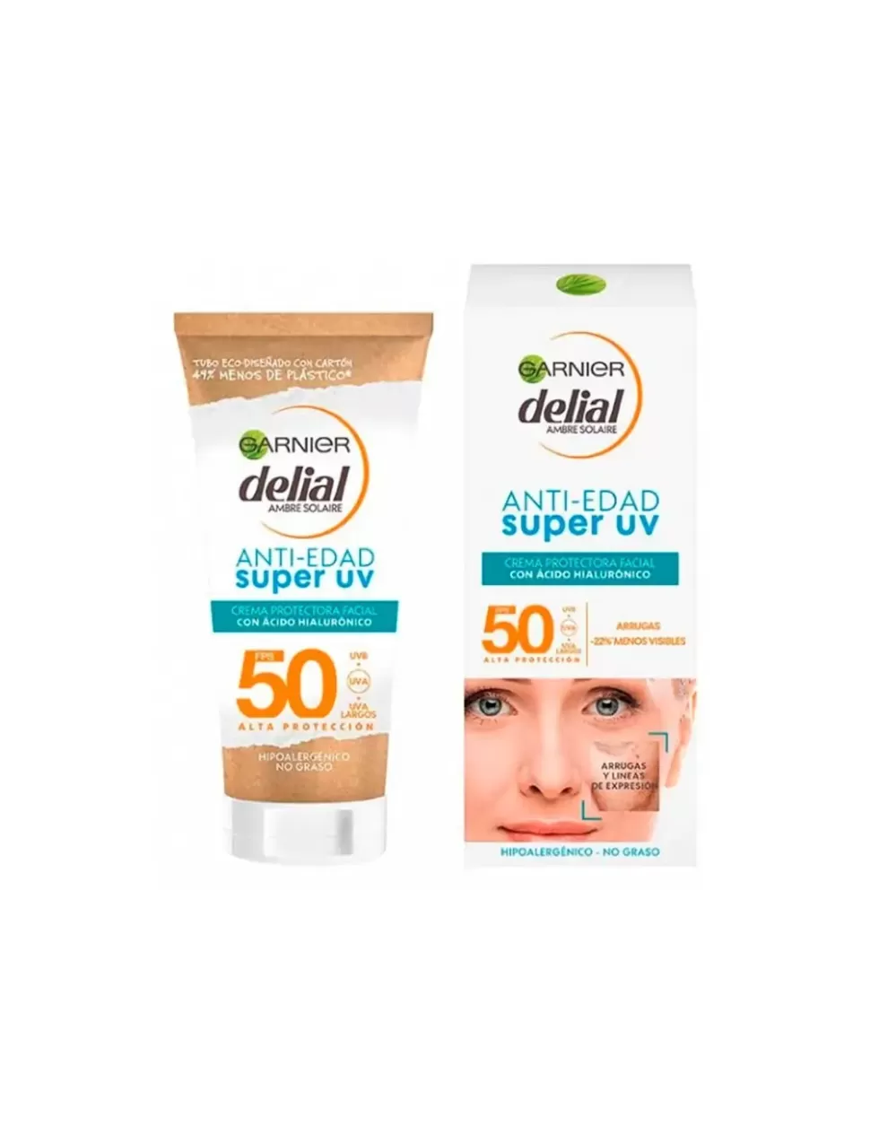 DELIAL AMBRE SOLAIRE Protector Solar Facial Crema Anti-Edad Spf50+ Clearance